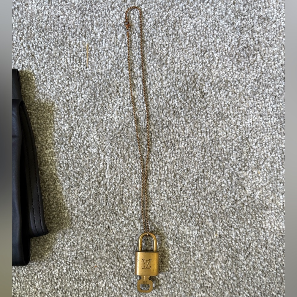 Louis Vuitton Brass Padlock Pendant